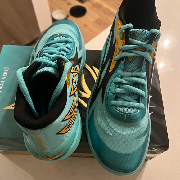 Men’s PUMA MB.02 Elekiro Aqua Lamelo Ball Shoes Excellent condition Like New - Picture 5 of 5